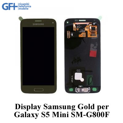 LCD Display GOLD Samsung S5 Mini SM-G800F